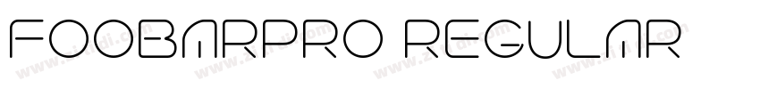 FOOBARPRO REGULAR字体转换